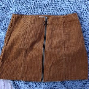 Corduroy Mini Skirt
